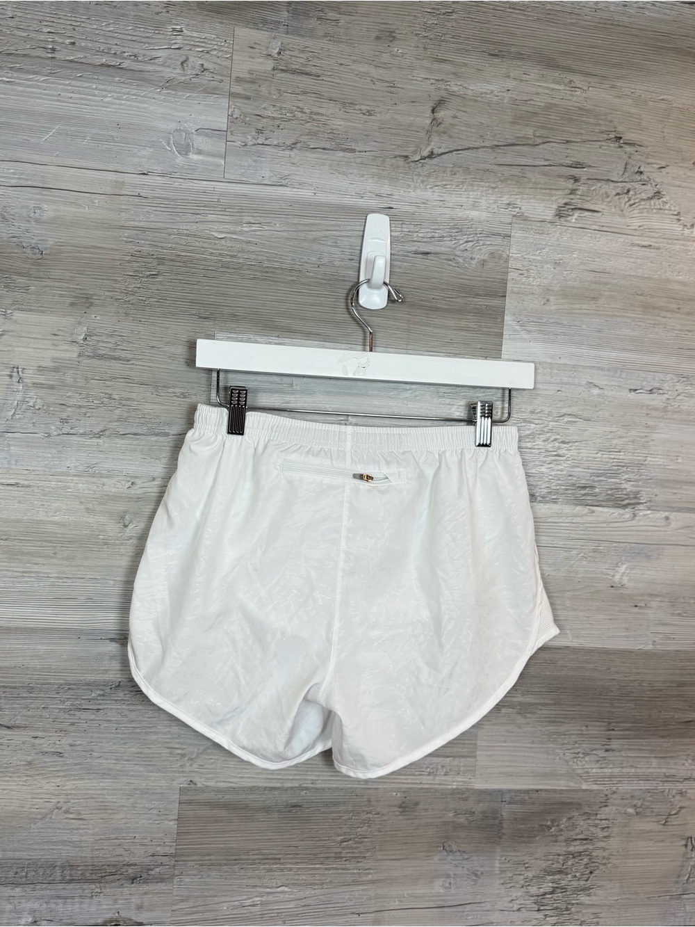 Nike Dri-FIT Modern Tempo Embossed Running Shorts White Size S Lined Active - Picture 3 of 8
